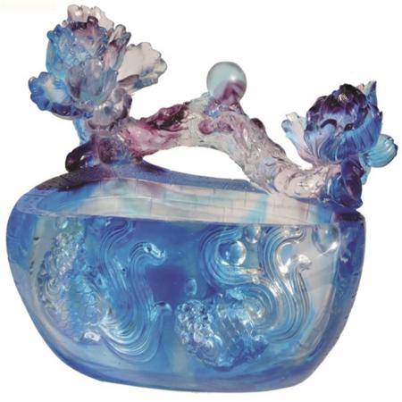 琉璃聚宝盆系列如意果碟淘礼巴巴