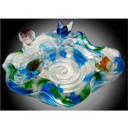 琉璃聚宝盆系列和谐果盆淘礼巴巴