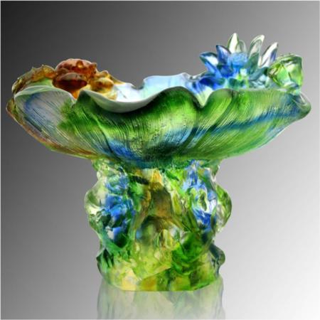 琉璃聚宝盆系列金色年华平顶淘礼巴巴