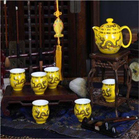 帝王红龙腾四海一壶六杯淘礼巴巴