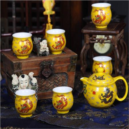 帝王红盛世腾龙一壶六杯淘礼巴巴