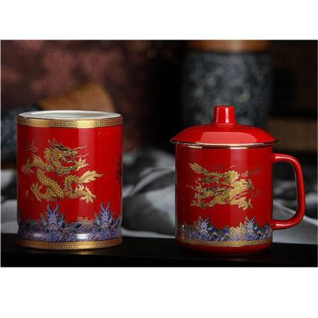 帝王红中华龙两件套淘礼巴巴