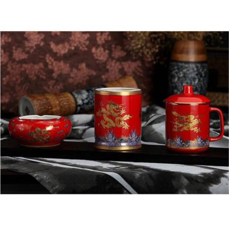 帝王红中华龙三件套淘礼巴巴