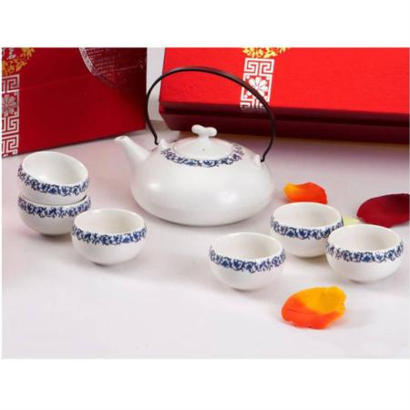 负离子雅仕青花美人壶茶具淘礼巴巴