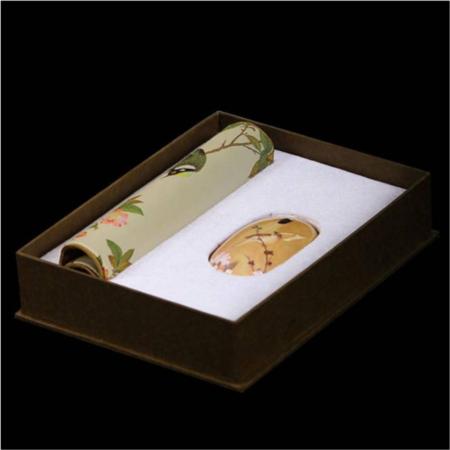 丝绸宫廷花鸟二件套淘礼巴巴