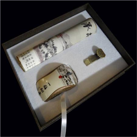 丝绸富春山居图三件套淘礼巴巴