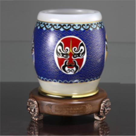 景泰蓝 国粹笔筒家居工艺摆件办公室摆件淘礼巴巴