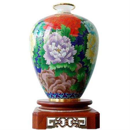 花鸟牡丹花瓶（大）家居摆件工艺收藏办公室摆件高档礼品淘礼巴巴