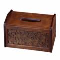 木制雅韵四叶草雕花纸巾盒