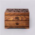 木制牡丹雕花首饰盒